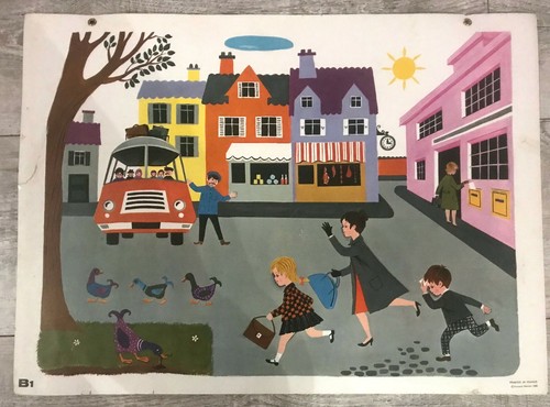 Affiche scolaire 1968 - scolaire,