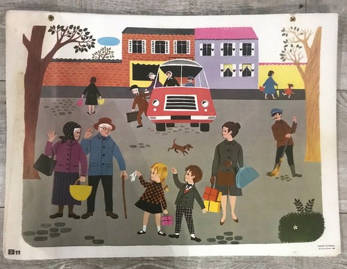 Affiche scolaire 1968 fernand - scolaire,