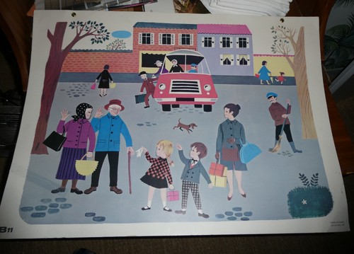 Ancienne affiche scolaire - ancienne,