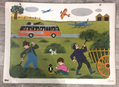 Affiche scolaire 1968 - scolaire,