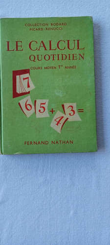 Manuel scolaire ancien calcul - scolaire,