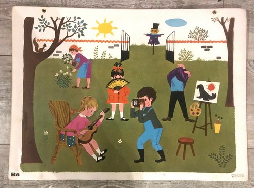 Affiche scolaire 1968 fernand - scolaire,